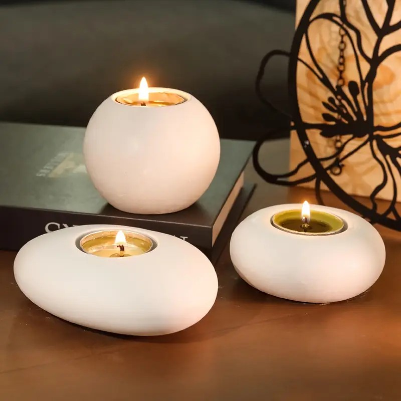 Candle Making Tutorial - Tealight شمعة حامل الراتنج قالب من