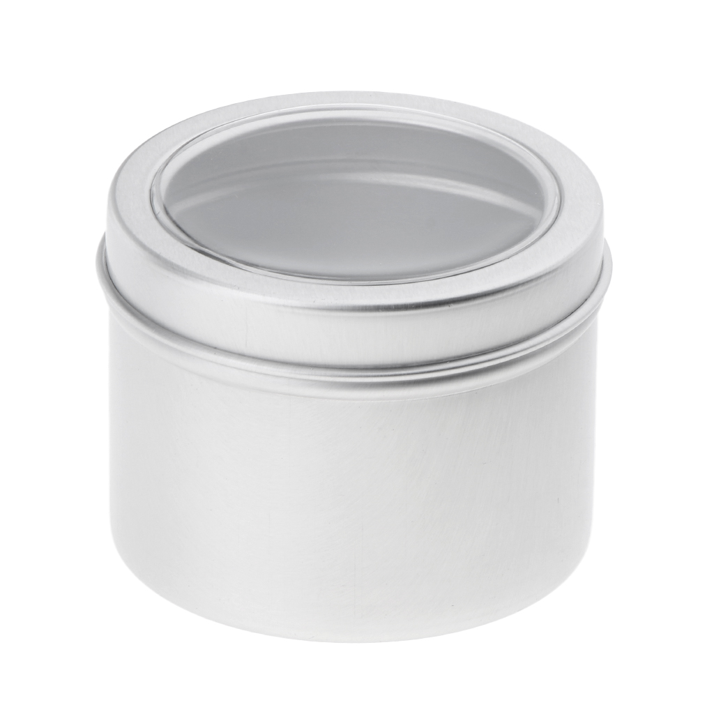 علبة ألومنيوم دائرية سعة 60 مل - مراجعة Tin Container Lid وسعره