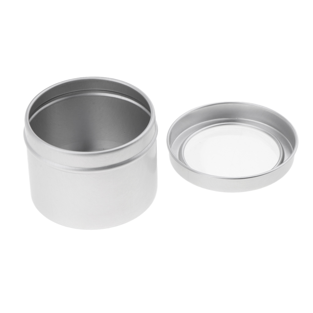 علبة ألومنيوم دائرية سعة 60 مل - مراجعة Tin Container Lid وسعره