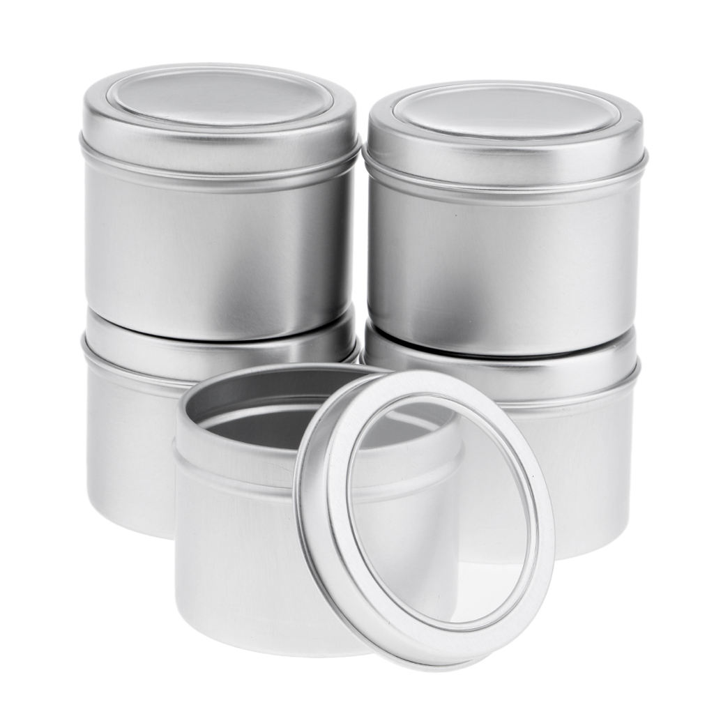 علبة ألومنيوم دائرية سعة 60 مل - مراجعة Tin Container Lid وسعره