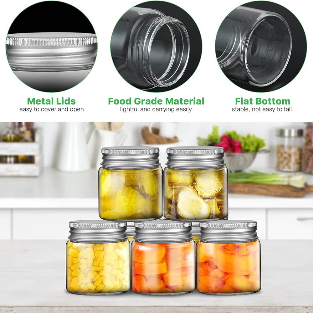 برطمانات ميسون صغيرة سعة 2 أون - مراجعة Candle Making Jars With Lids وسعره