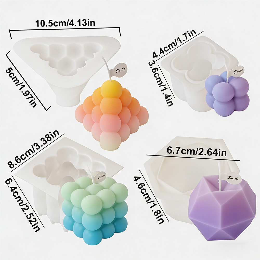 مجموعة قوالب شمع سيليكون ثلاثي - مراجعة Candle Making Kits وسعره
